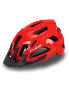 CUBE Helm STEEP glossy red S (49-55)