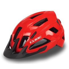 CUBE Helm STEEP glossy red S (49-55)