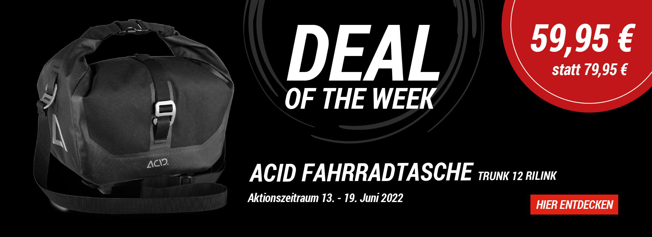Deal of the Week Acid Fahrradtasche Trunk 12 Relink im CUBE Store Rostock