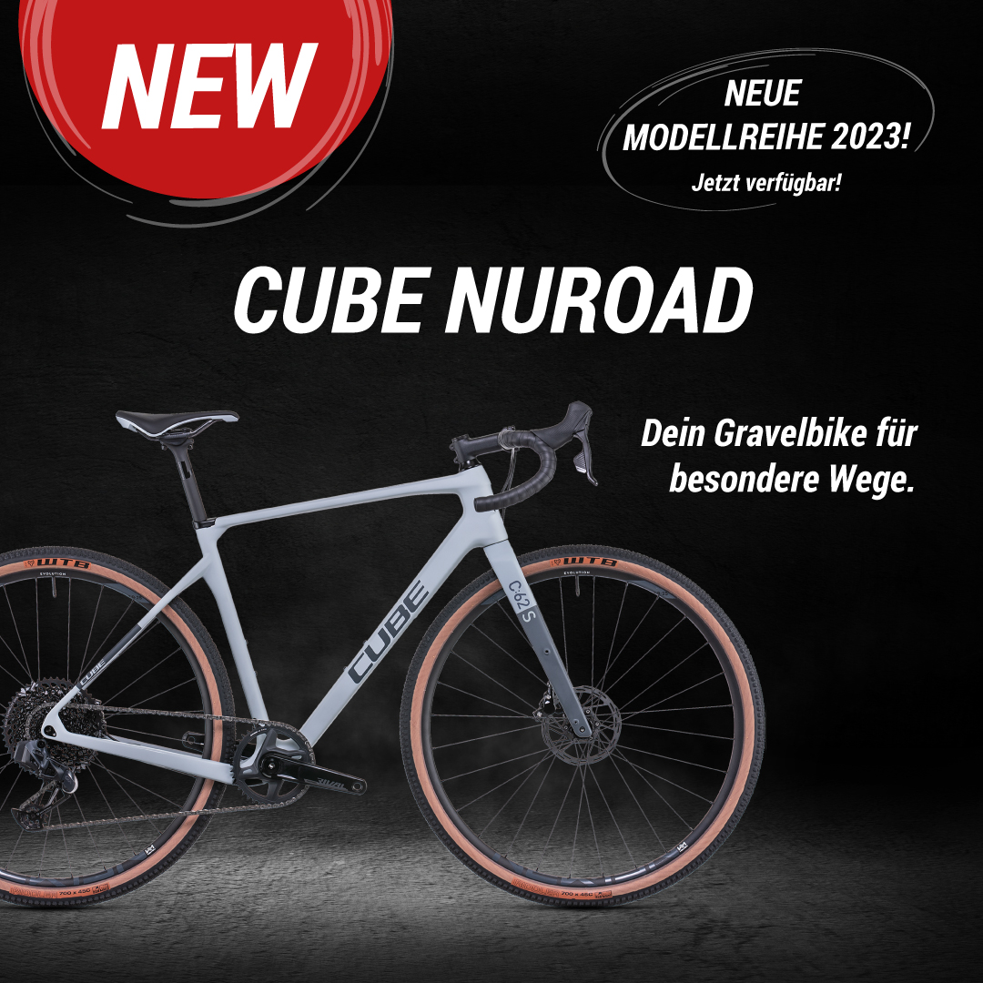CUBE Nuroad Fahrräder im CUBE Store Rostock