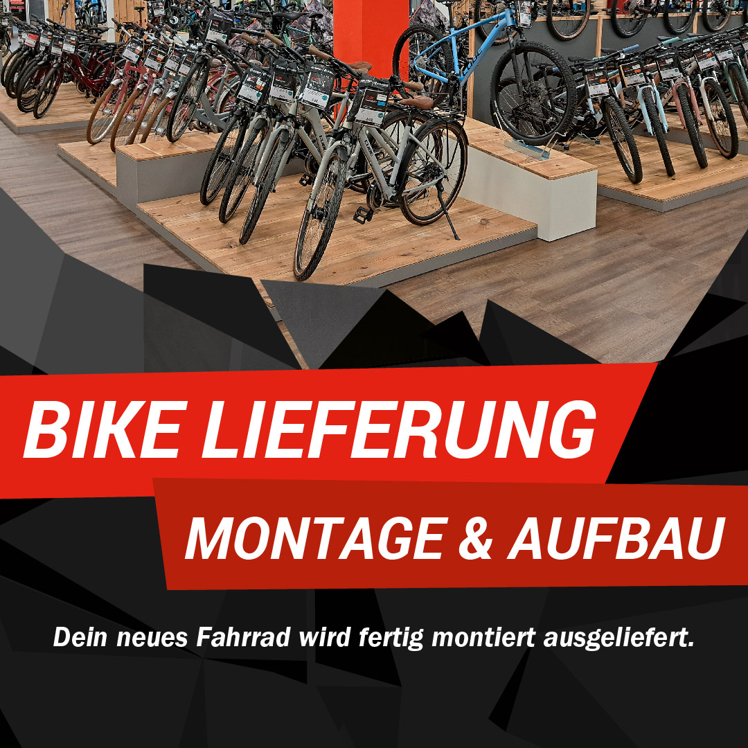 Fertig montierte Fahrräder und E-Bikes im CUBE Store Rostock