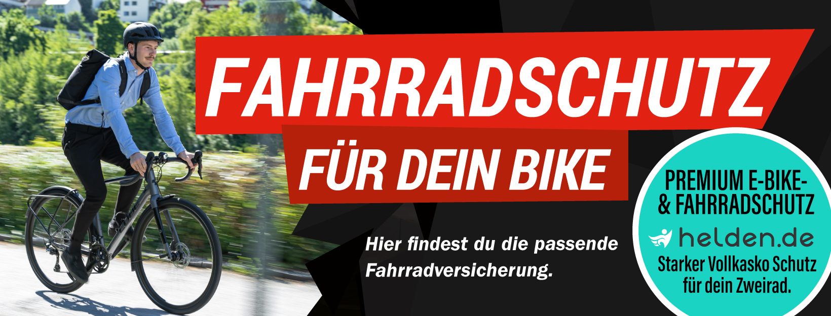 Fahrradversicherung von helden.de im CUBE Store