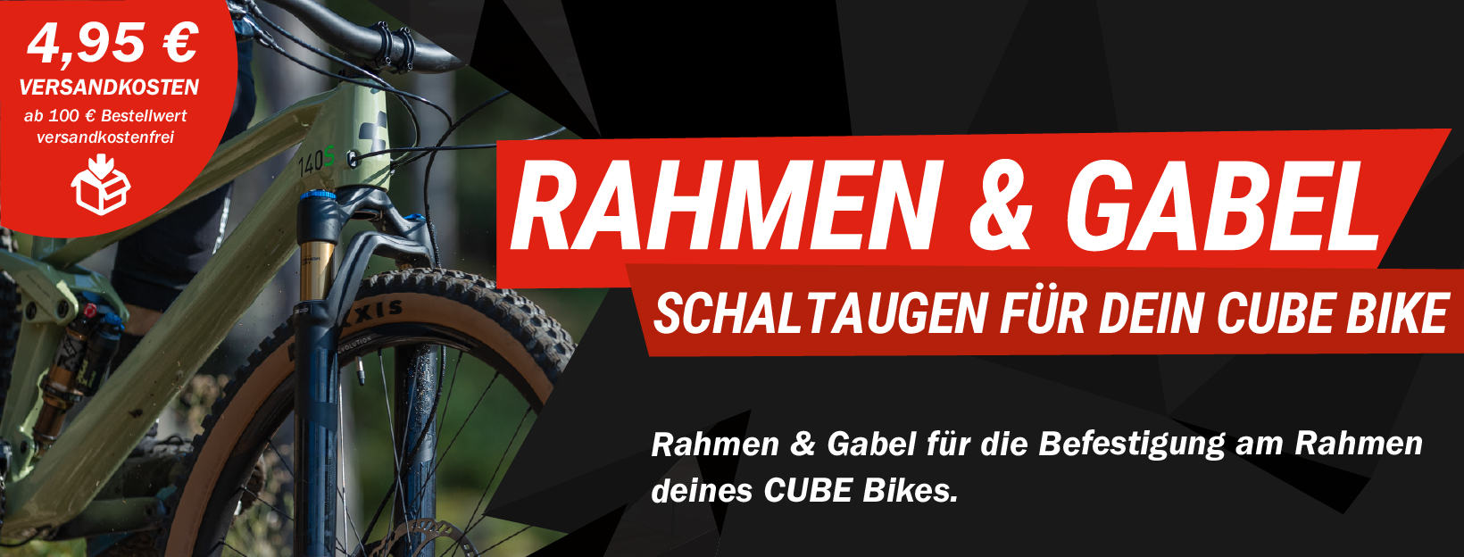 Fahrrad Rahmen und Gabel im CUBE Store Rostock kaufen